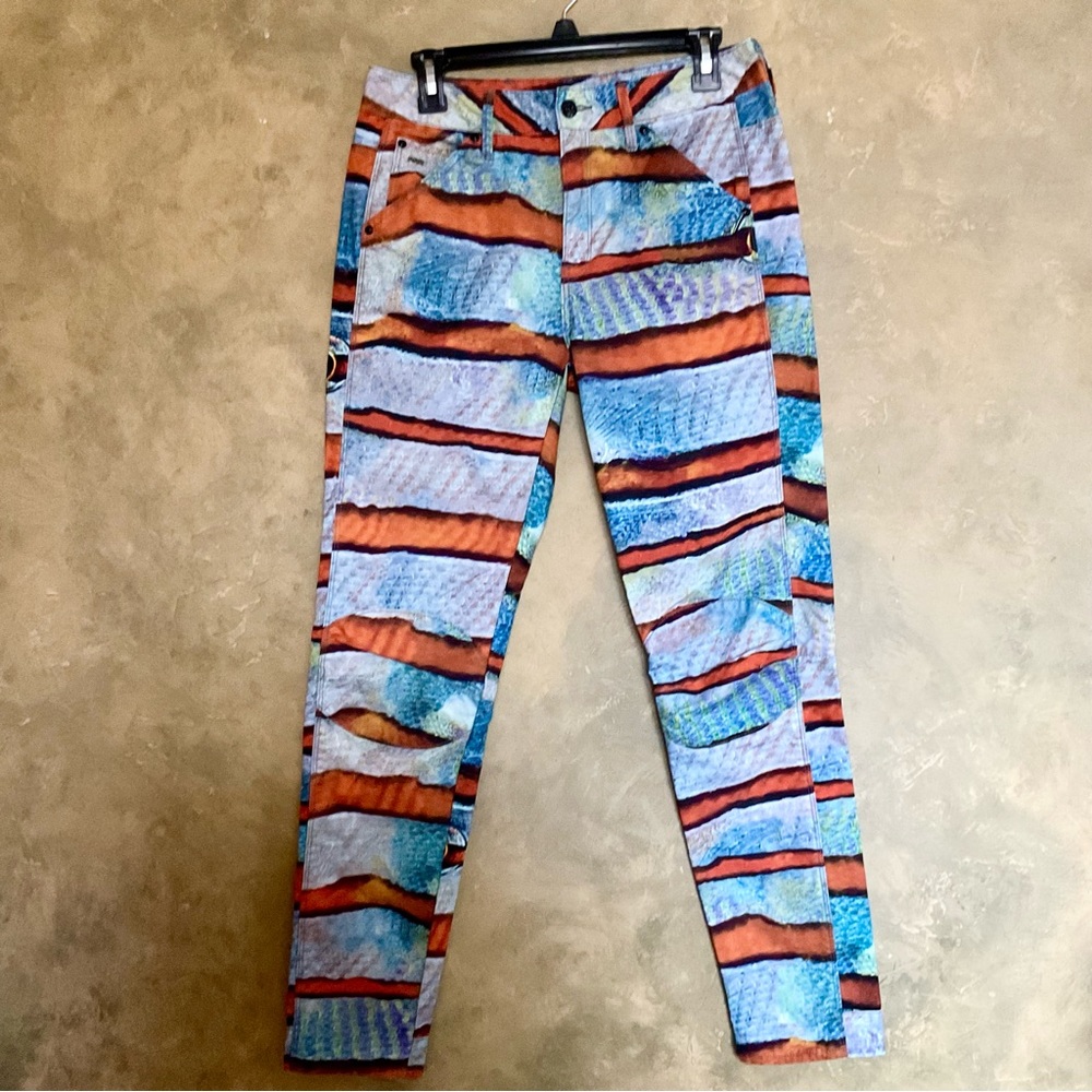 G-Star x Pharrell Williams Elwood Butterfly Fish Mid Boyfriend Graphic Jeans